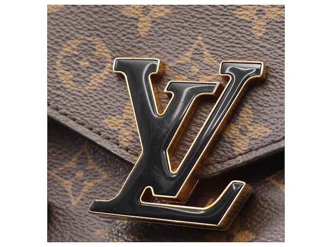 Borsa a Spalla Passy Louis Vuitton Marrone Nero Monogramma - vista 7