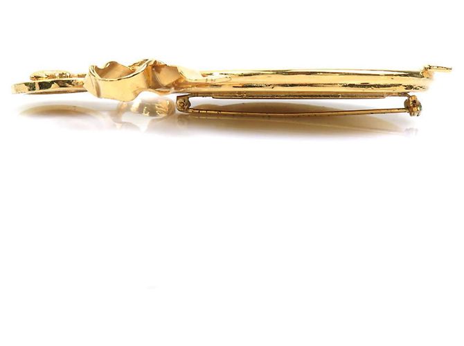 Spilla in metallo dorato a specchio Coco Mark di Chanel D'oro - vista 2