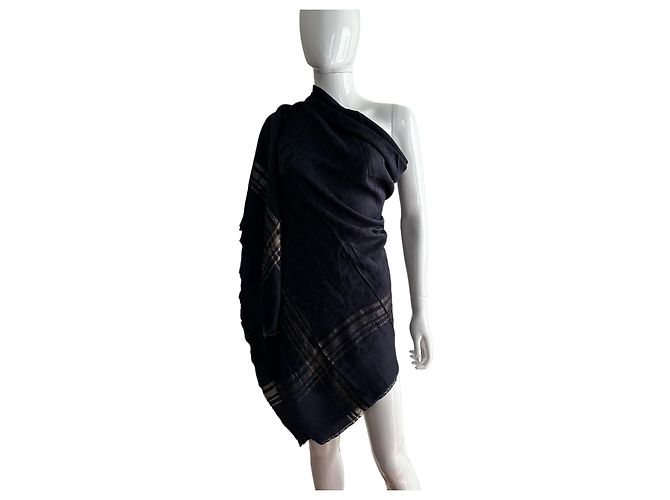 Stola in lana Roberto Cavalli Blu navy - vista 10