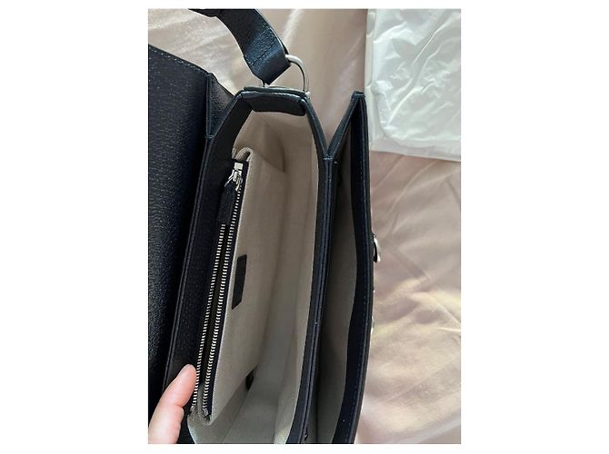 Borsa a mano Gucci 1955 Blu Navy in Tela - vista 5