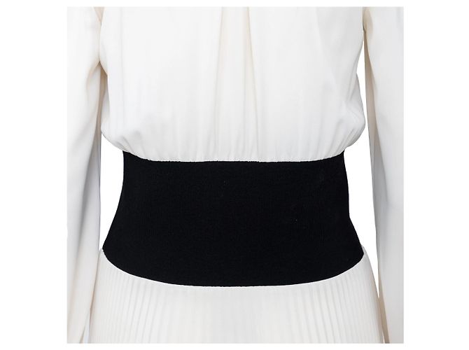 Vestido Plisado Tory Burch Blanco - vista 5