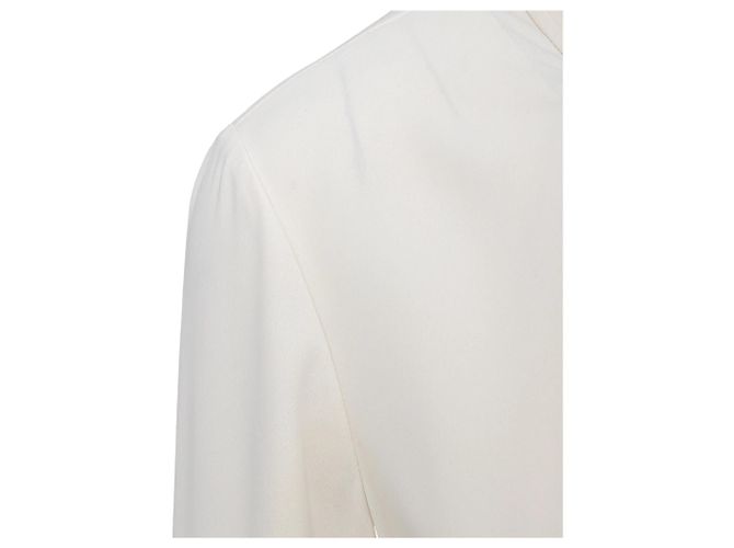 Vestido Plisado Tory Burch Blanco - vista 7