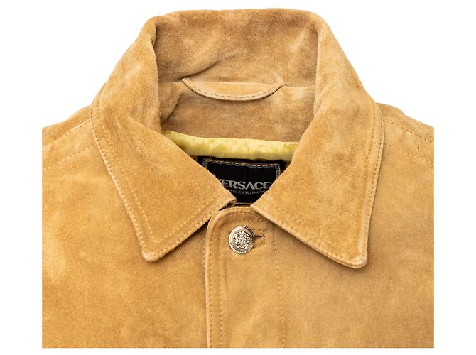Chaqueta de ante Versace Jeans Couture Castaño - vista 3