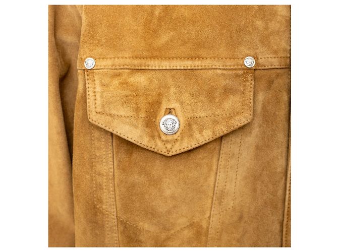 Chaqueta de ante Versace Jeans Couture Castaño - vista 6