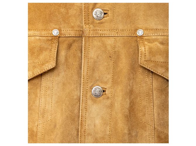 Chaqueta de ante Versace Jeans Couture Castaño - vista 7