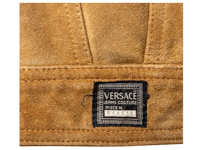 Chaqueta de ante Versace Jeans Couture Castaño - vista 9