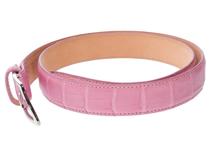 Autre Marque UNSIGNED Accessory in Pink Crocodile - 102806 - view 4