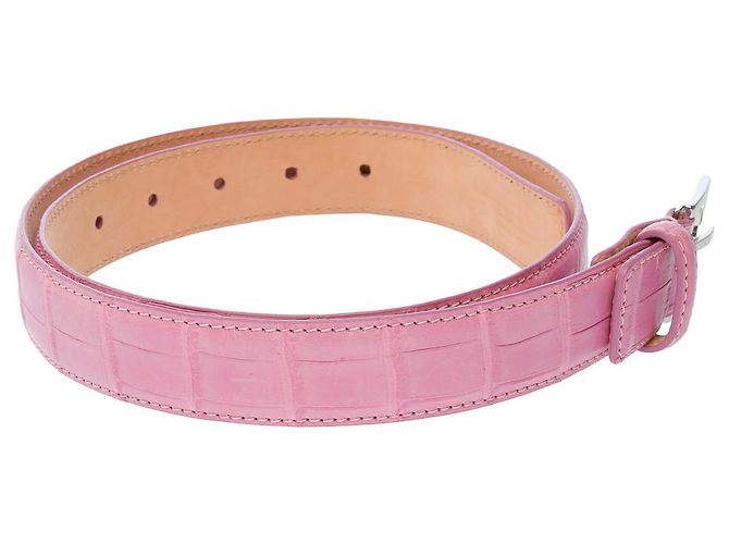 Autre Marque UNSIGNED Accessory in Pink Crocodile - 102806 - view 5