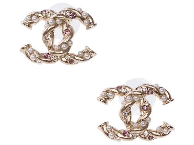 Gioielli CHANEL CC in Metallo Dorato - 102819 D'oro - vista 2