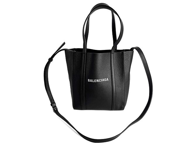 Everyday Balenciaga Borsa a tracolla in pelle XXS quotidiana nera Nero - vista 6