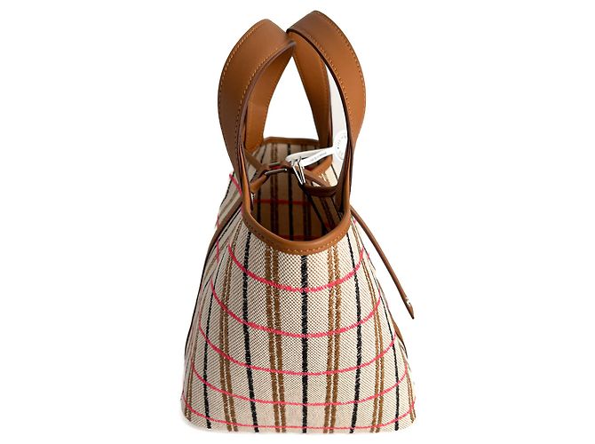 Hermès Picotin 18 Canvas Lock Abdeckung Quadrat Eimerhandtasche Karamell - Ansicht 5