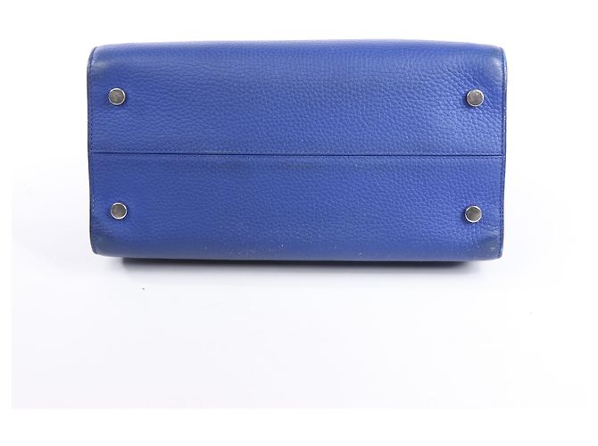 Bolsa de couro Diorever Medium 2Way da Dior em azul - vista 11