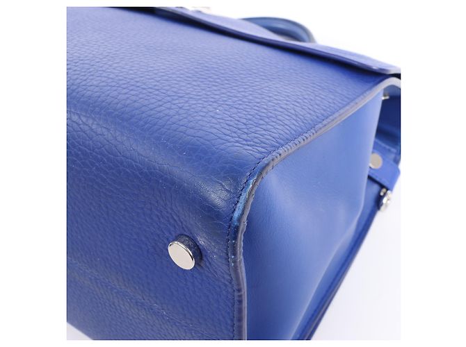 Bolsa de couro Diorever Medium 2Way da Dior em azul - vista 12