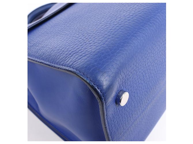 Bolsa de couro Diorever Medium 2Way da Dior em azul - vista 13