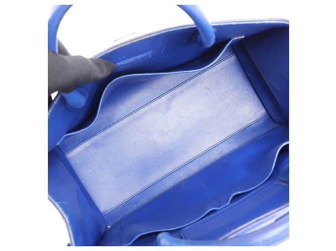 Bolsa de couro Diorever Medium 2Way da Dior em azul - vista 18