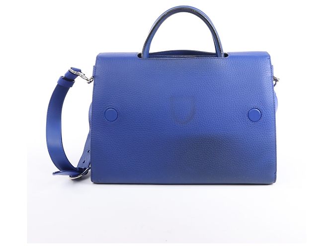 Bolsa de couro Diorever Medium 2Way da Dior em azul - vista 4