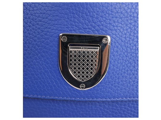 Bolsa de couro Diorever Medium 2Way da Dior em azul - vista 7