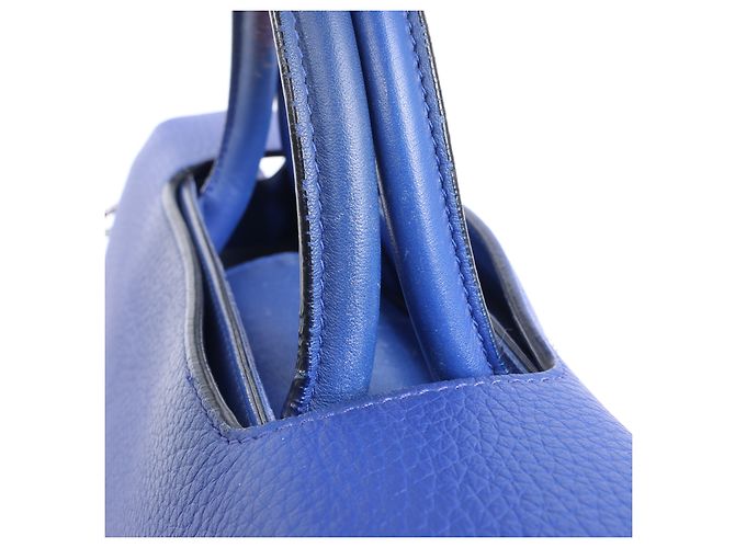 Bolsa de couro Diorever Medium 2Way da Dior em azul - vista 9
