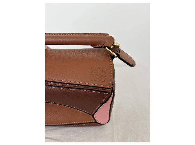 Loewe Puzzle Bag Mini Braun Pink - Ansicht 10