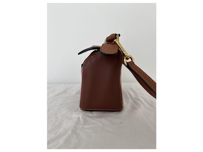 Loewe Puzzle Bag Mini Braun Pink - Ansicht 4