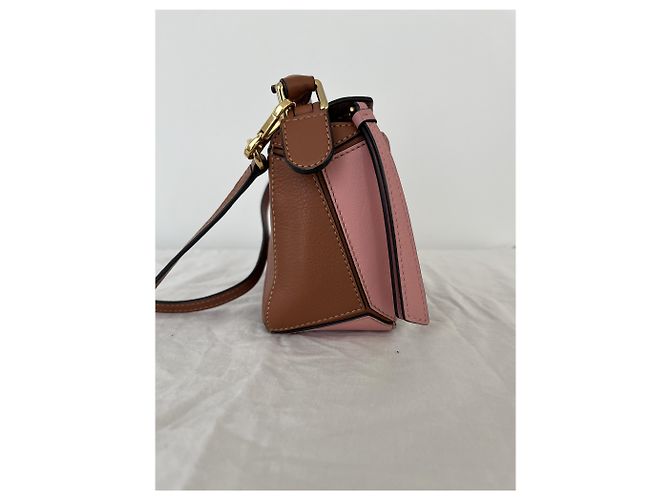 Loewe Puzzle Bag Mini Braun Pink - Ansicht 5