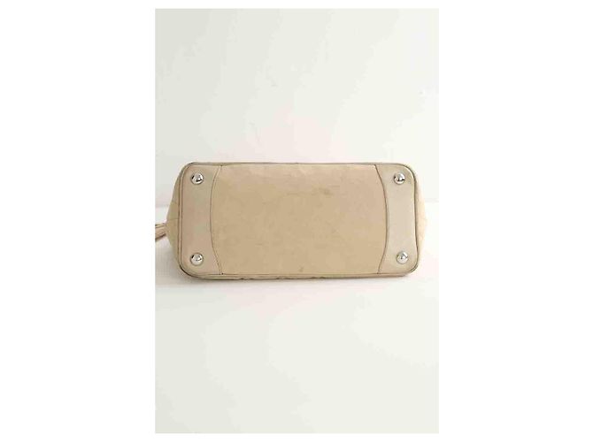 Medaillon Chanel Borsa Tote Medaglione in Pelle Beige - vista 5