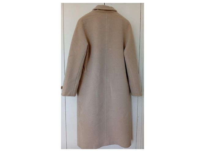 Abrigo Max Mara de lana y cachemira crema Crudo - vista 4