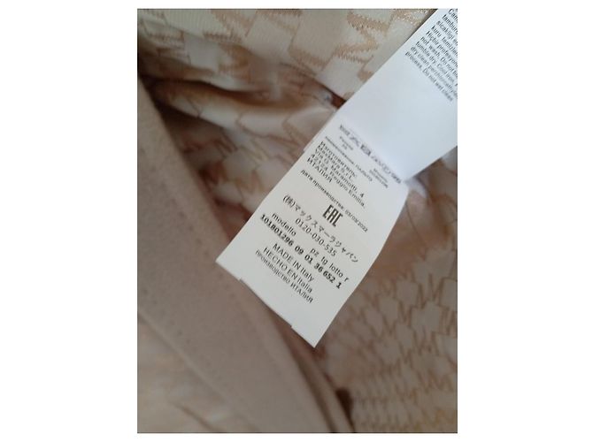 Abrigo Max Mara de lana y cachemira crema Crudo - vista 7