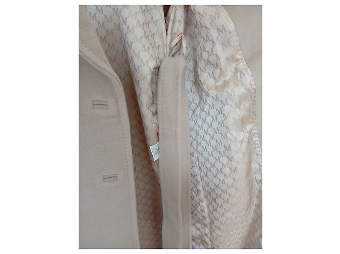 Abrigo Max Mara de lana y cachemira crema Crudo - vista 9