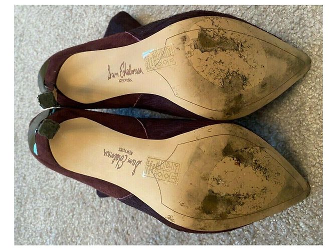 Sam Edelman Impresionantes botines de tacón alto burdeos Púrpura - vista 3