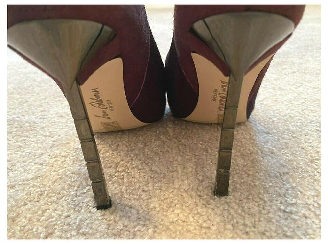 Sam Edelman Impresionantes botines de tacón alto burdeos Púrpura - vista 5