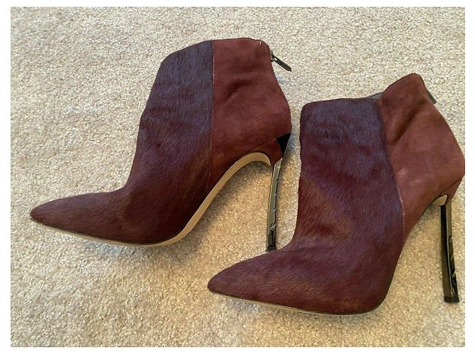 Sam Edelman Impresionantes botines de tacón alto burdeos Púrpura - vista 6