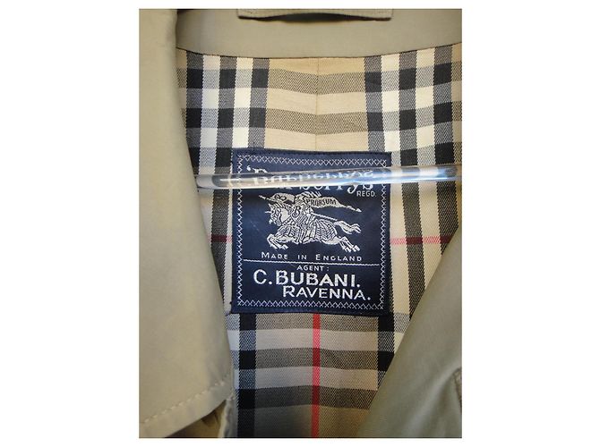 Impermeabile Burberry Khaki in Cotone Cachi - vista 2