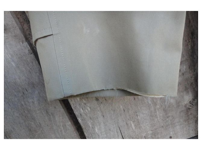 Impermeabile Burberry Khaki in Cotone Cachi - vista 5