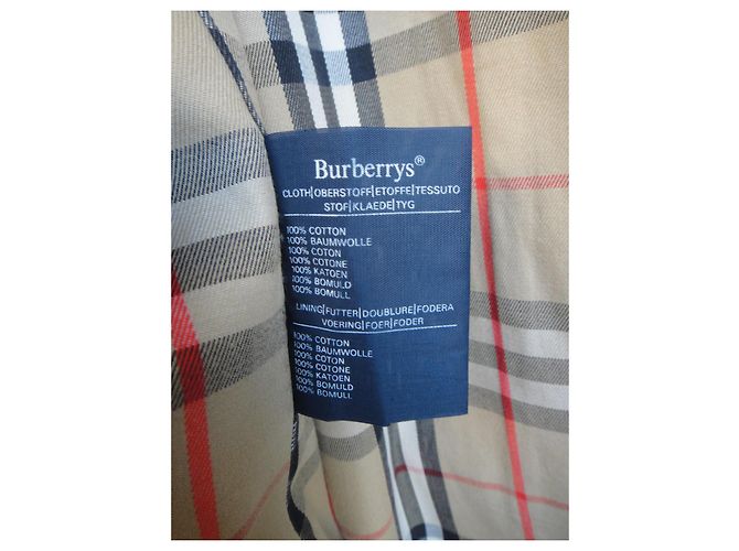 Impermeabile Burberry Khaki in Cotone Cachi - vista 8