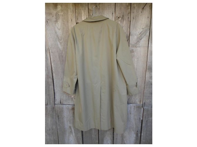 Impermeabile Burberry Khaki in Cotone Cachi - vista 9