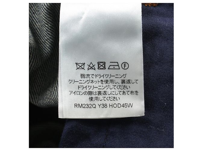 Pantalones de denim de algodón Monogram Louis Vuitton Azul Azul marino - vista 6