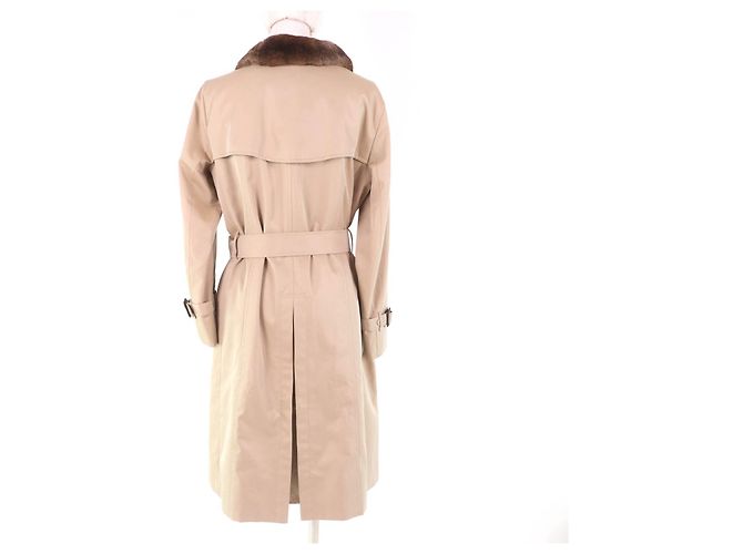 Trench coat de piel Rex de Burberry Londres Beige - vista 3