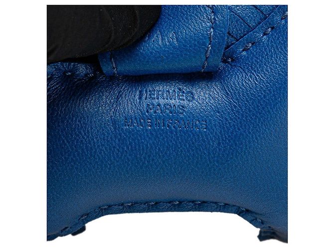 Charm per borsa in agnello Milo Rodeo PM di Hermès Blu - vista 3