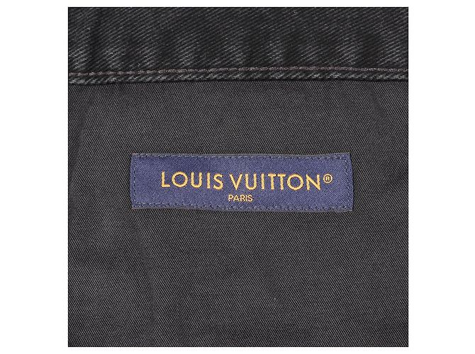 Pantalones de trabajo de denim Louis Vuitton en denim monogramado Negro - vista 3