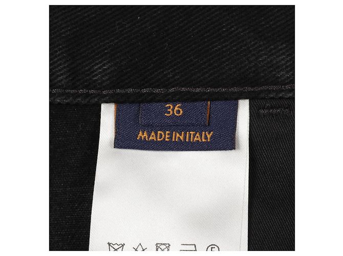 Pantalones de trabajo de denim Louis Vuitton en denim monogramado Negro - vista 5