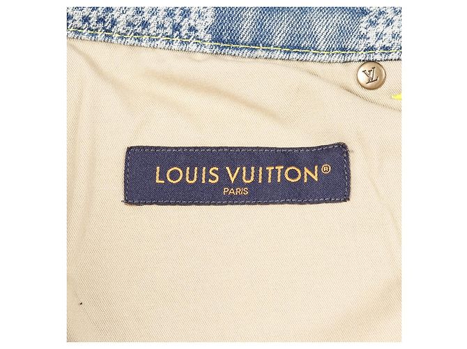 Pantalones de denim Damier Louis Vuitton Azul - vista 3