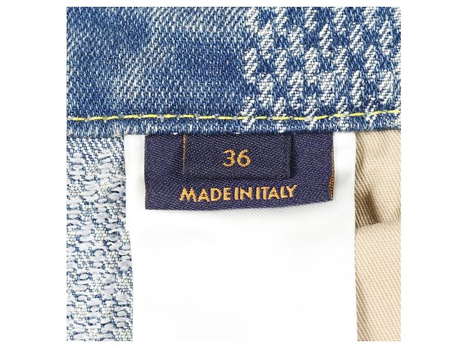 Pantalones de denim Damier Louis Vuitton Azul - vista 5