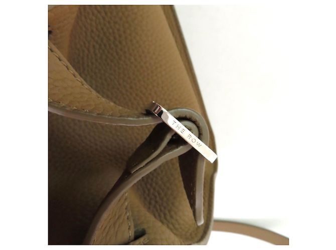THE ROW Borsa in pelle di vitello Soft Margaux 12 Beige Taupe - vista 10
