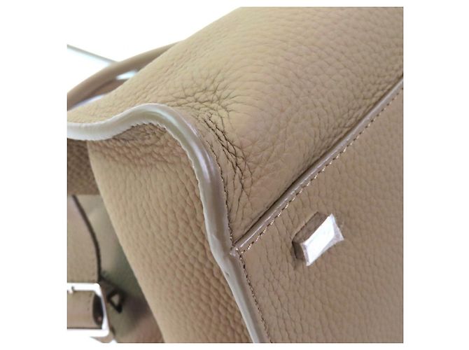 THE ROW Borsa in pelle di vitello Soft Margaux 12 Beige Taupe - vista 7