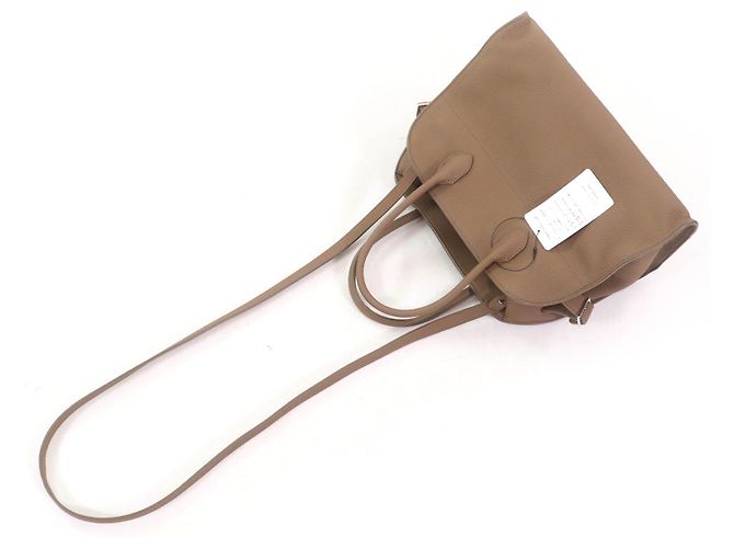 THE ROW Borsa in pelle di vitello Soft Margaux 12 Beige Taupe - vista 9