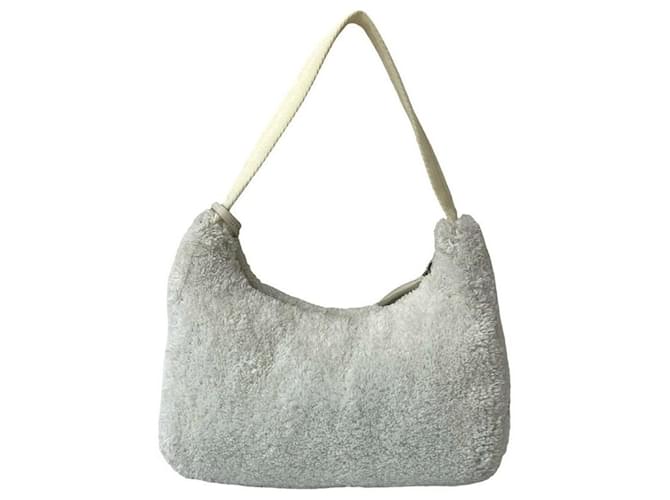 Borsa mini Terry di Prada Bianco - vista 4