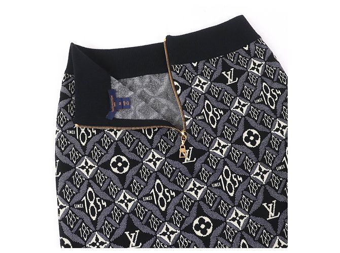 Strickwollrock mit Monogram SINCE1854 von Louis Vuitton Schwarz - Ansicht 5