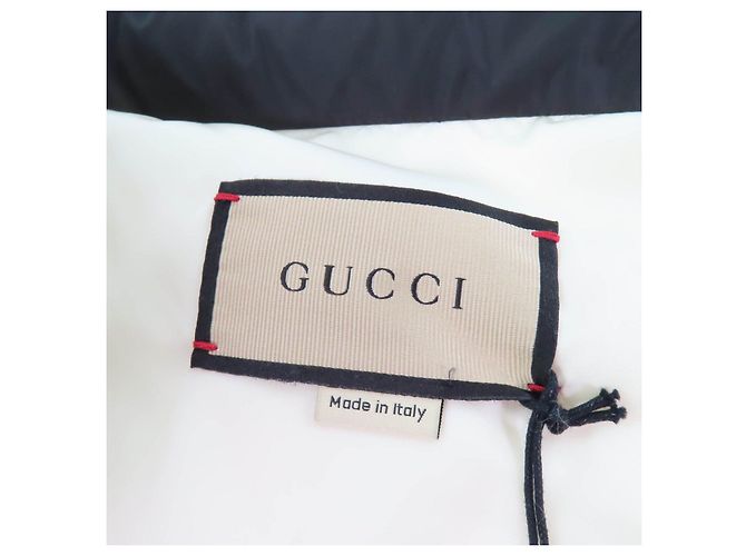 Chaleco de plumas de lona de algodón GG Gucci Castaño - vista 10