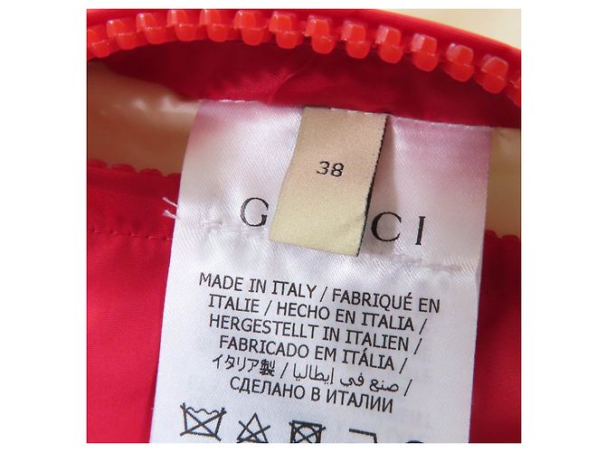 Chaleco de plumas de lona de algodón GG Gucci Castaño - vista 11
